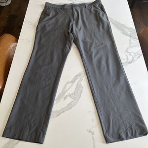 Adidas Golf Pants Mens Size 34 Gray Lightweight Performance Stretch Chino